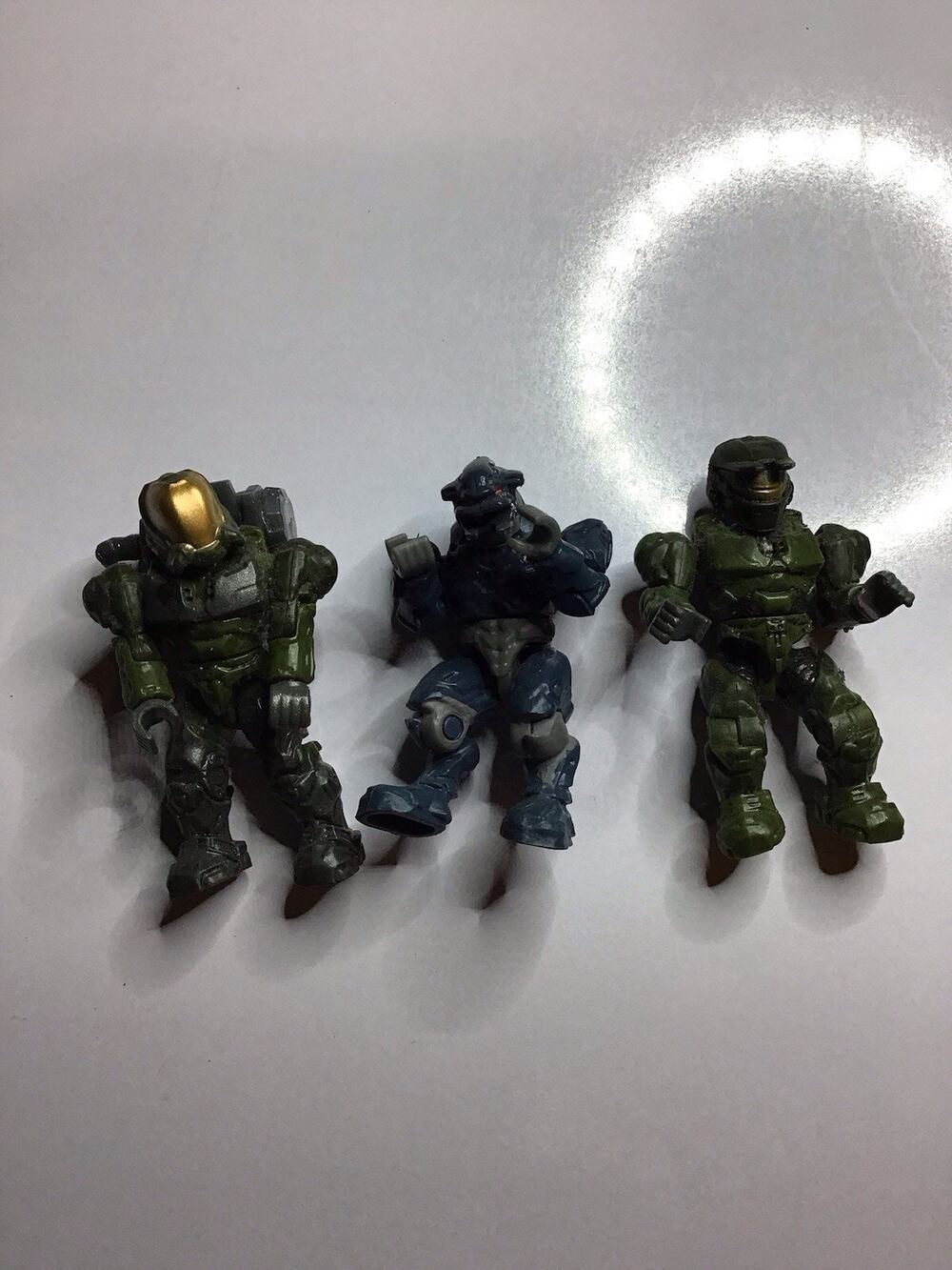 Mega Bloks Halo Micro Action Figures Lot Spartans Master Chief Minifigures